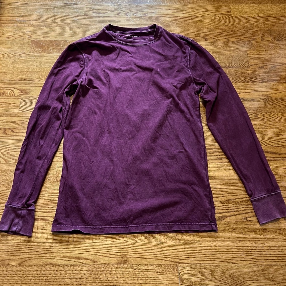 American Eagle Burgundy Longsleeve Shirt